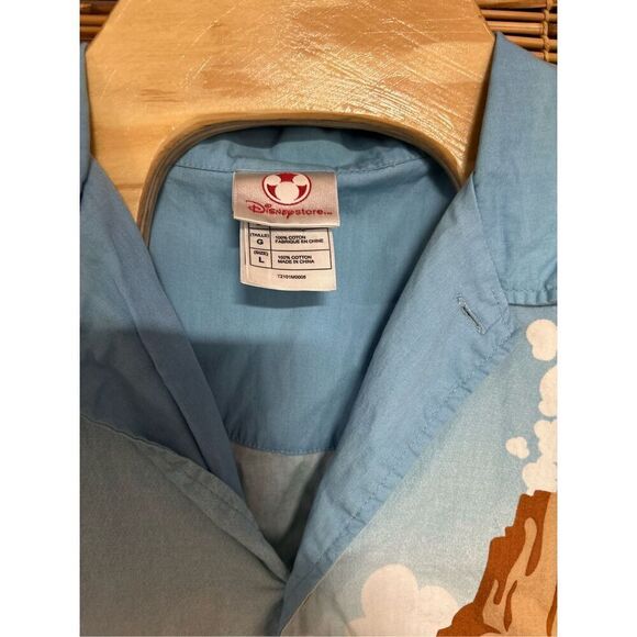 Disney Store Mickey Goofy Donald Surfing Beach All Over Print Shirt Large (L) - Picture 5 of 5